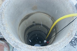 Откачивание воды дренажным оборудованием